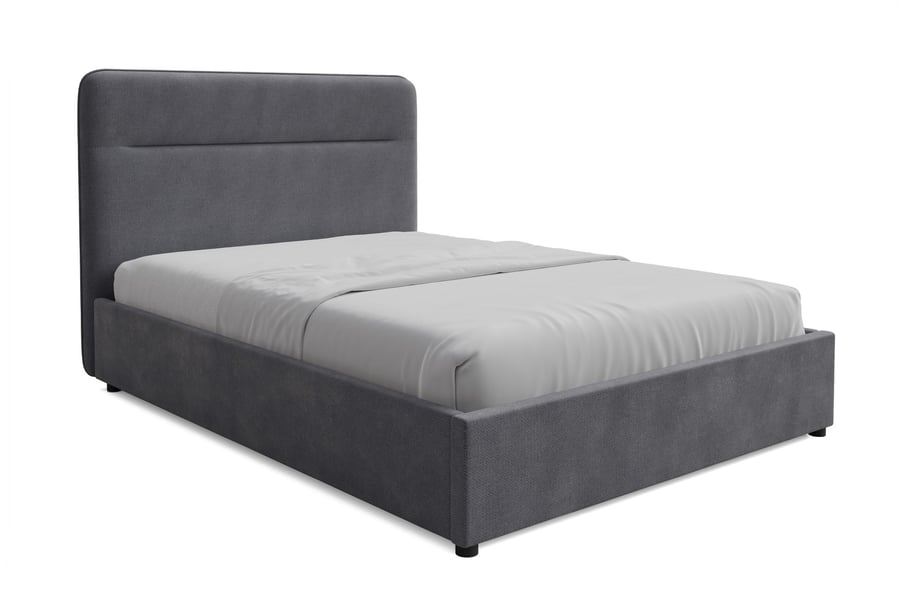 Upoholstered bed EVERETT Grey D - 2