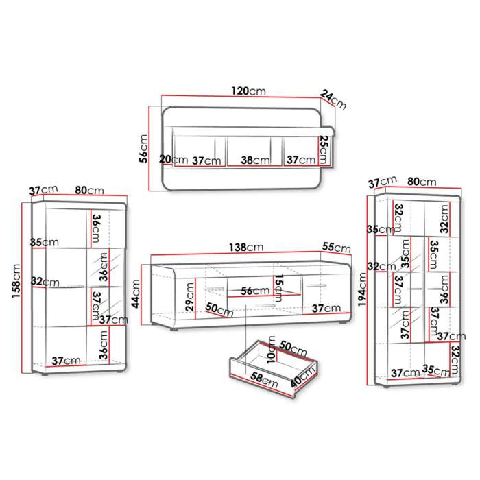 Living Room Furniture Set LUCUM - 2
