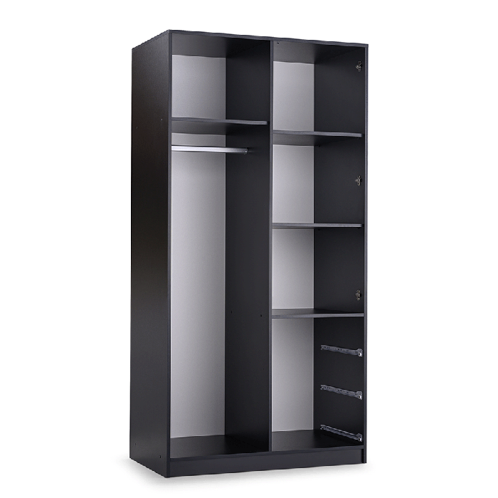 Wardrobe LATI D2 Black / Oak Vi - 3
