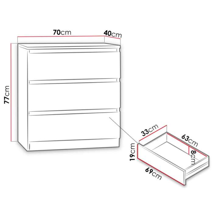 Chest of Drawers MOLAMA M3 - 2