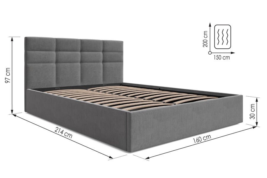 Upholstered Bed Julian K Graphi - 5