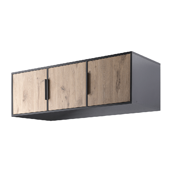 Wardrobe LATI D3 Black / Oak Vi - 4
