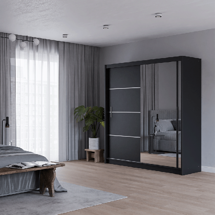 VISTA 203cm Sliding Door Wardro - 1