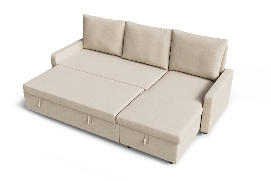 Corner sofa Bed LYNDA cream sle - 4