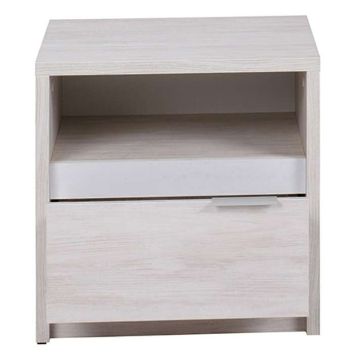 Bedside Table DENERIO White Oak - 1