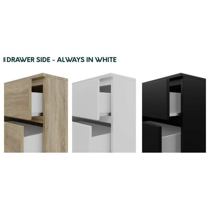 Bedside Table MOLAMA W2 - White - 5