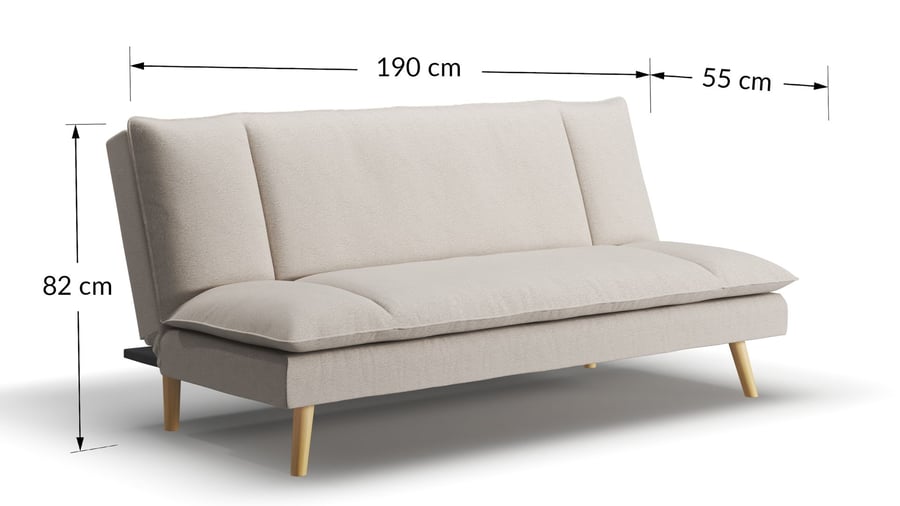 Sofa Bed CINDY with dimensions - 3