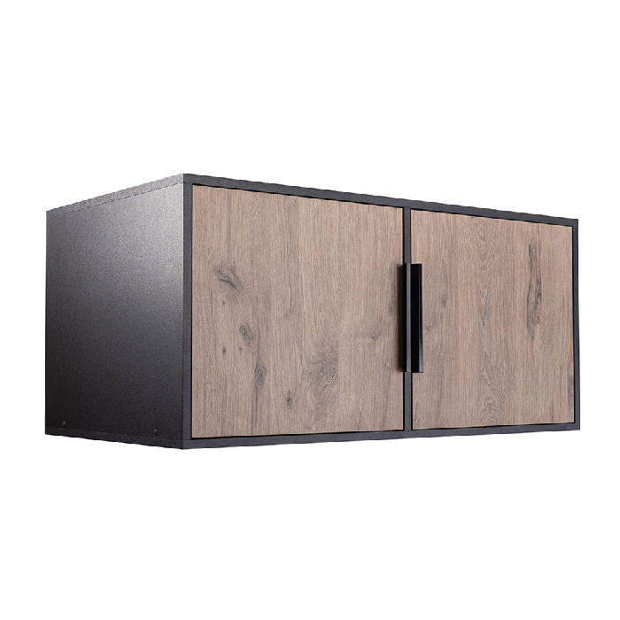 Wardrobe LATI D2 Black / Oak Vi - 4