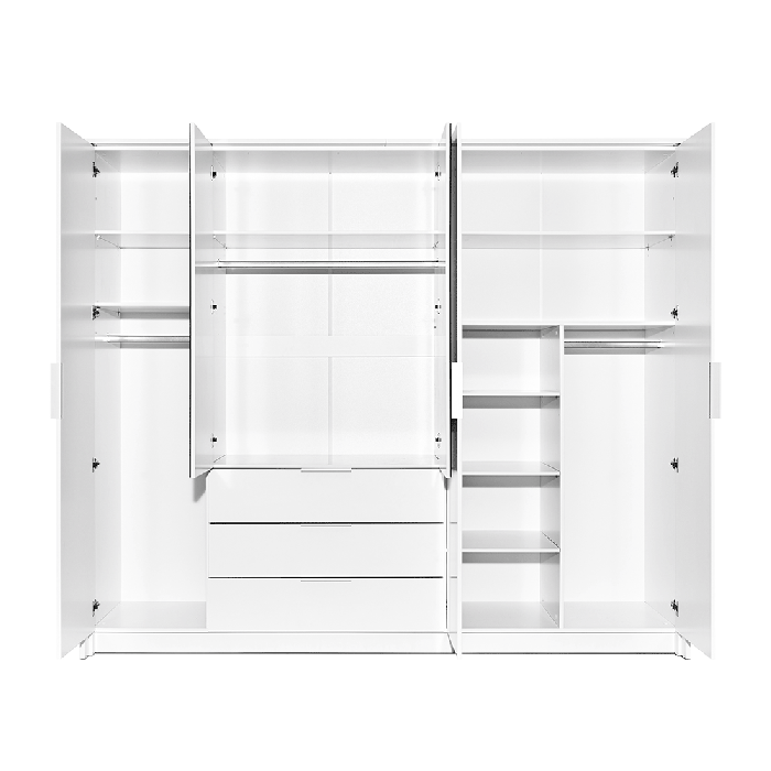 Wardrobe TOGO 255 White + Mirro - 2