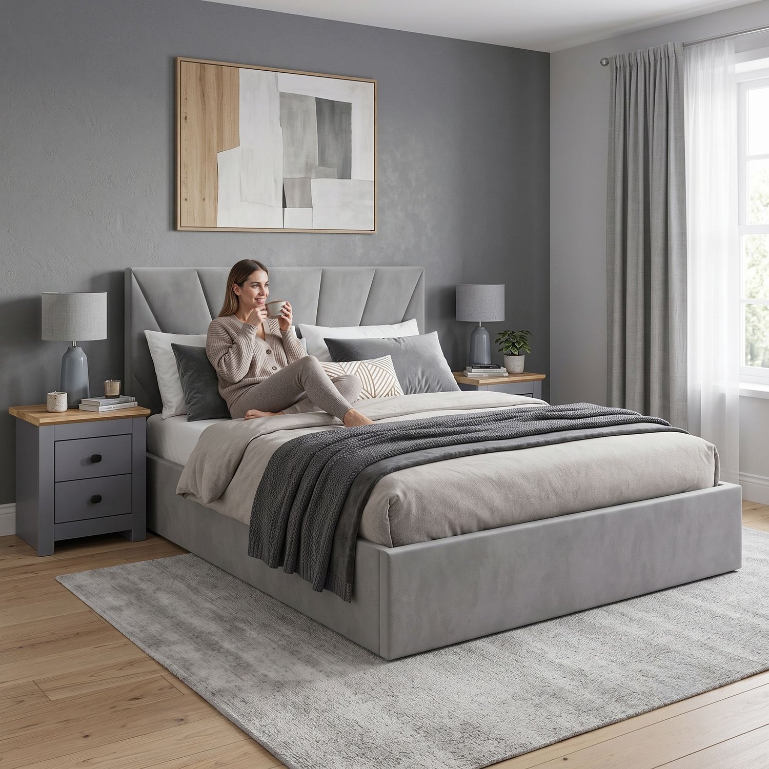 Dylan King Size Grey new - 2