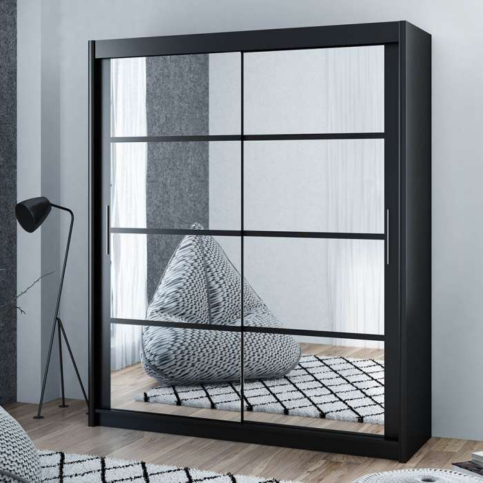 DAKO Sliding Wardrobe Fully Mirrored DAKOTA Clothing Storage - Picture 27 of 40