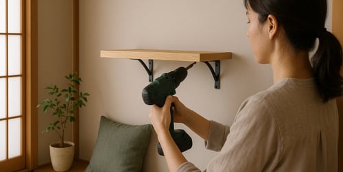 How to put up a shelf: DIY guide for any wall type