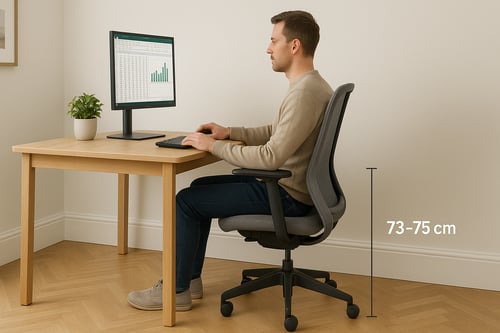 How high should a desk be? Standard desk height UK guide