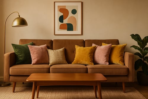 What colour cushions go with a brown sofa – ideas you’ll love