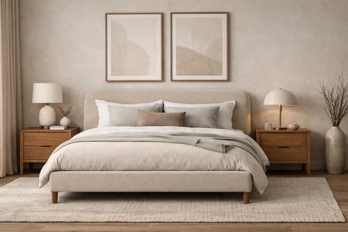 Mid-price bed frames that look premium (designer look for less)