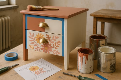 How to upcycle a bedside table: creative makeover ideas