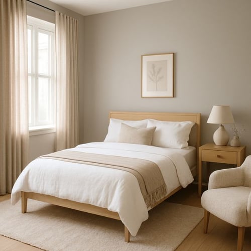 Light and Airy Spare Bedroom Design