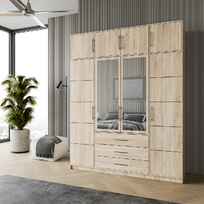 Wardrobe BALI D4 Oak Sonoma - 9