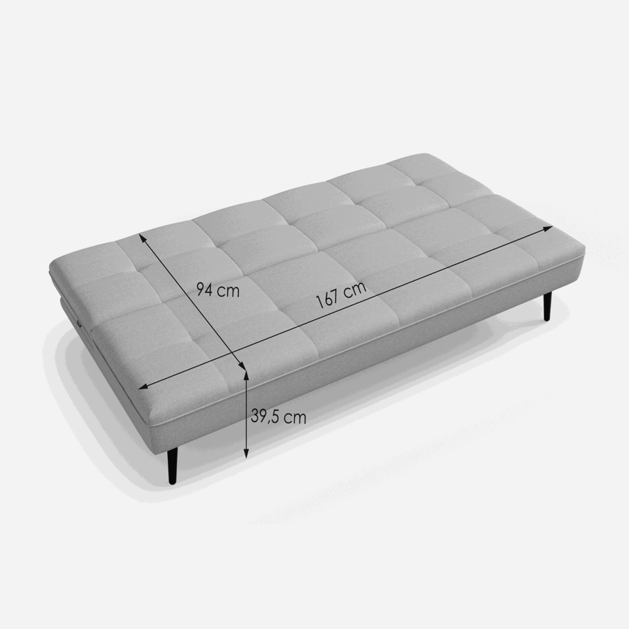 Ronnie Sofa Bed Grey - 5