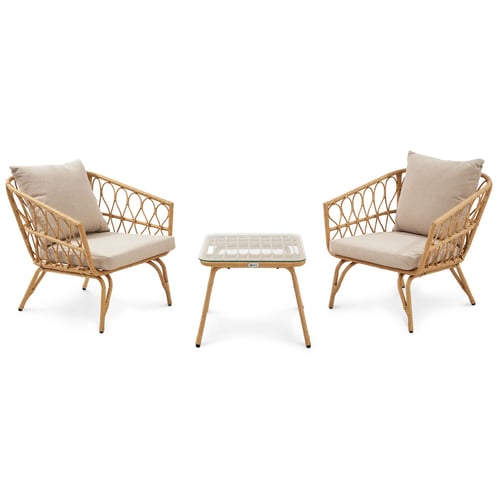 Balcony Table And Chair Set Small Apartment Balcony Table And Chairs Set Modern Garden Furniture Set Outdoor Patio Rattan Lounge Coffee Table Rattan Chair Bistro Table Set (Color : Table