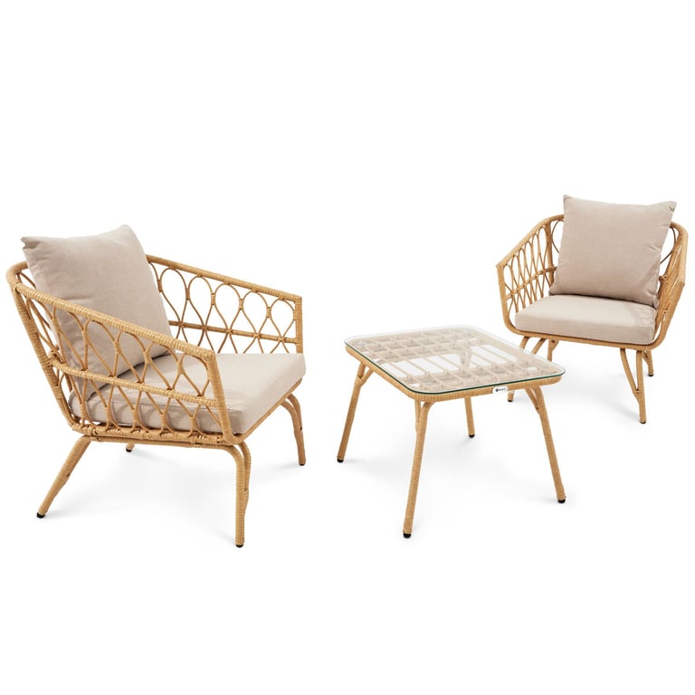 Garden Furniture Set SENOVA Beige / Cream