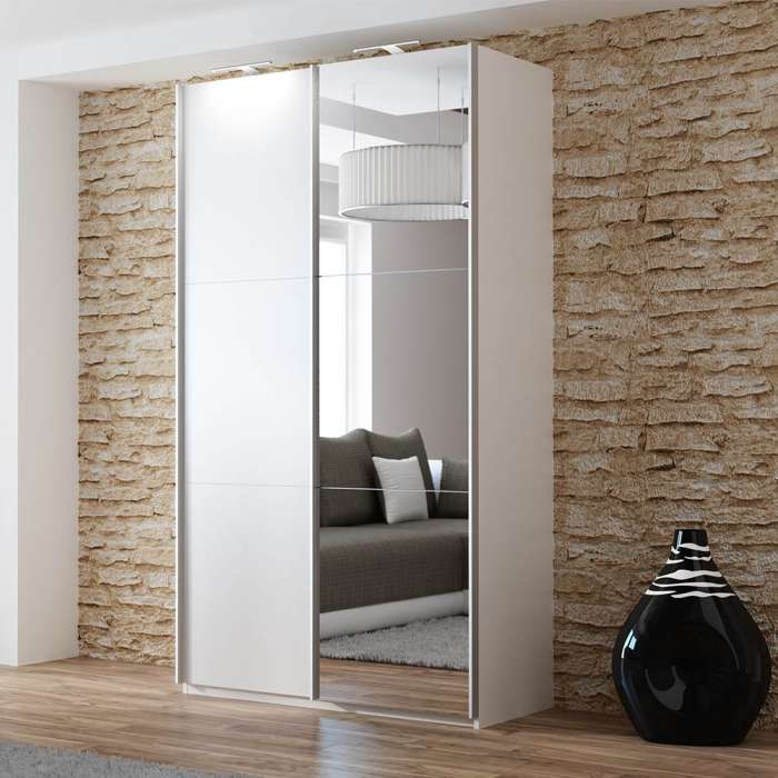 Wardrobe VIGO 120 White+Mirror - 4