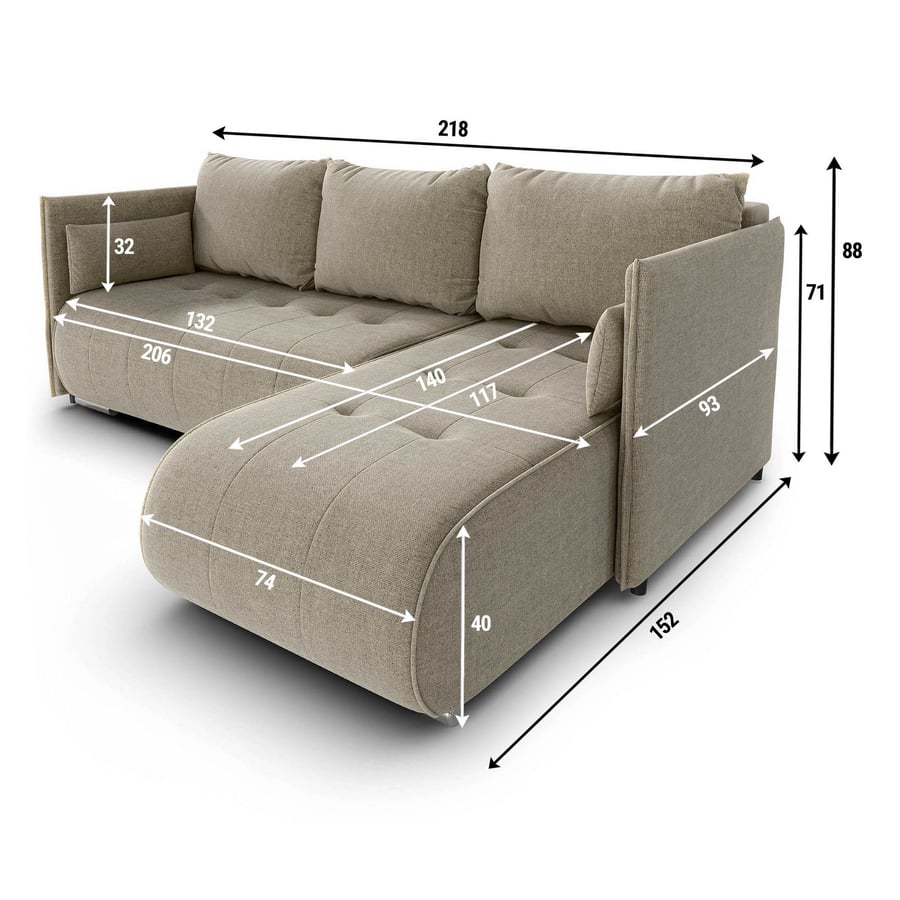 Corner Sofa Bed NESSA - DF-026C - 5