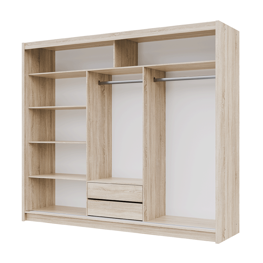Wardrobe 250 sonoma 2 rails (ri - 5