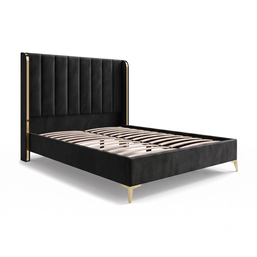 William bed king black - 4