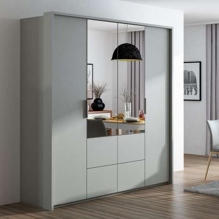 WIEDEN 208cm Wardrobe Graphite - 3