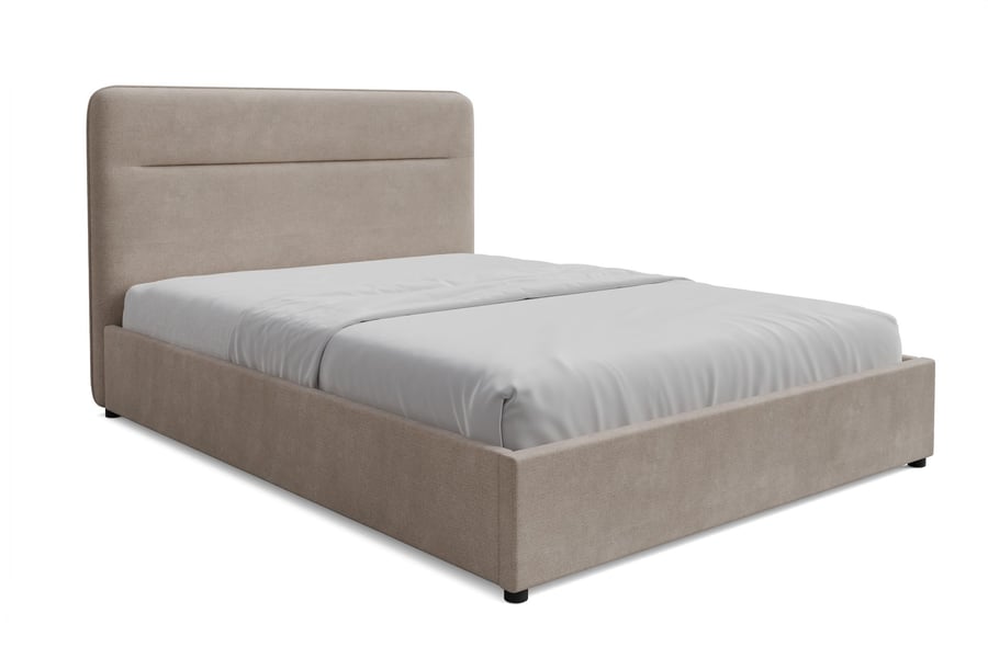 Upholstered bed EVERETT Beige K - 2