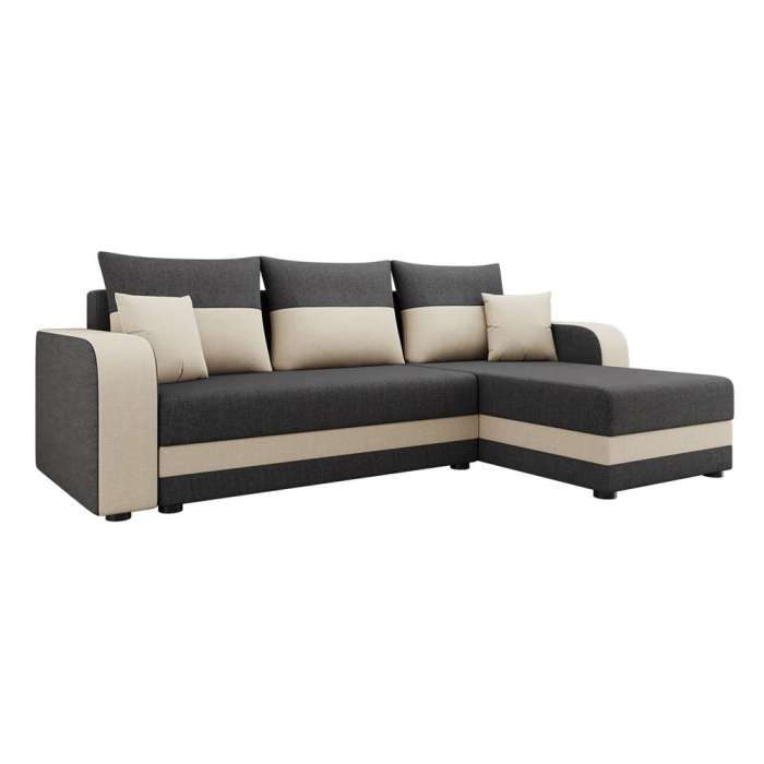 DAKO universal corner sofa bed HAMLET BIS, couch with storage, 2 colours - Picture 14 of 23