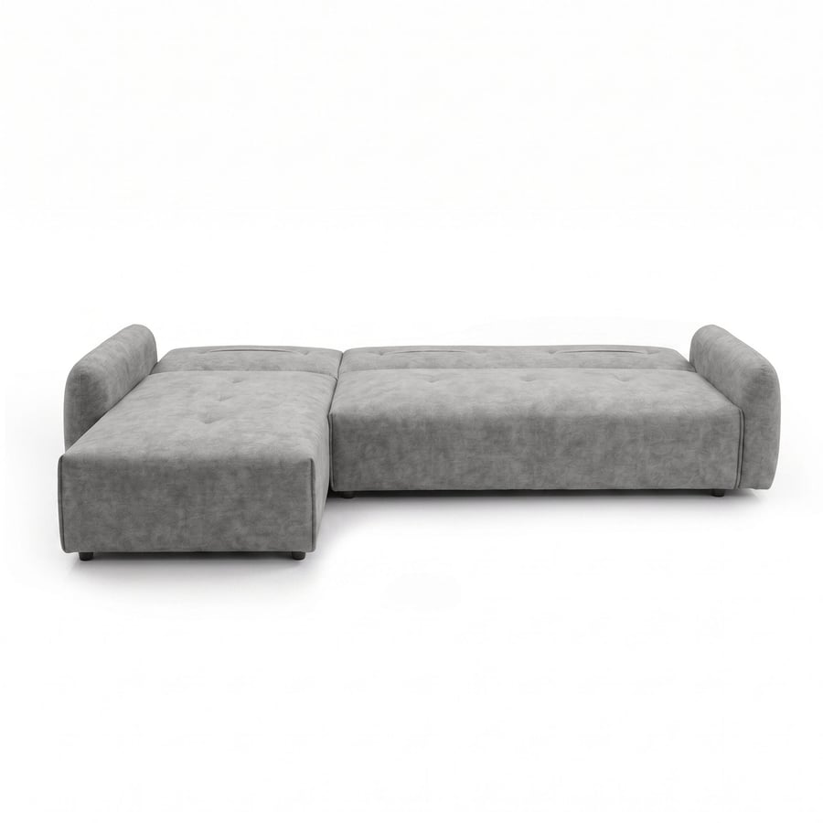 Corner Sofa Bed Brooke Grey new - 7