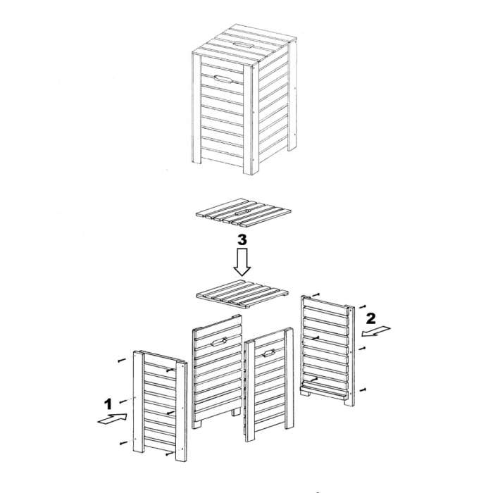 Wooden Laundry Basket - 6