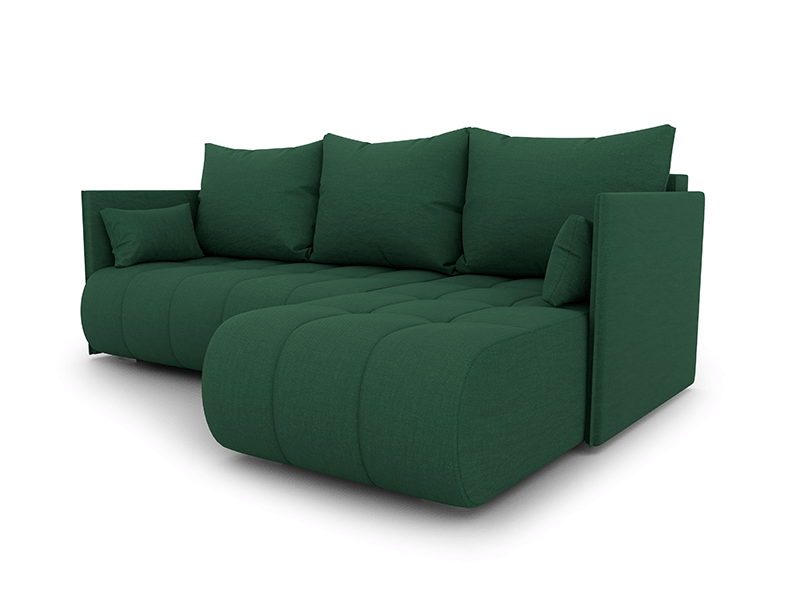 DAKO corner sofa bed NESSA reversible chaise lounge, storage, 9 colours - Picture 33 of 47