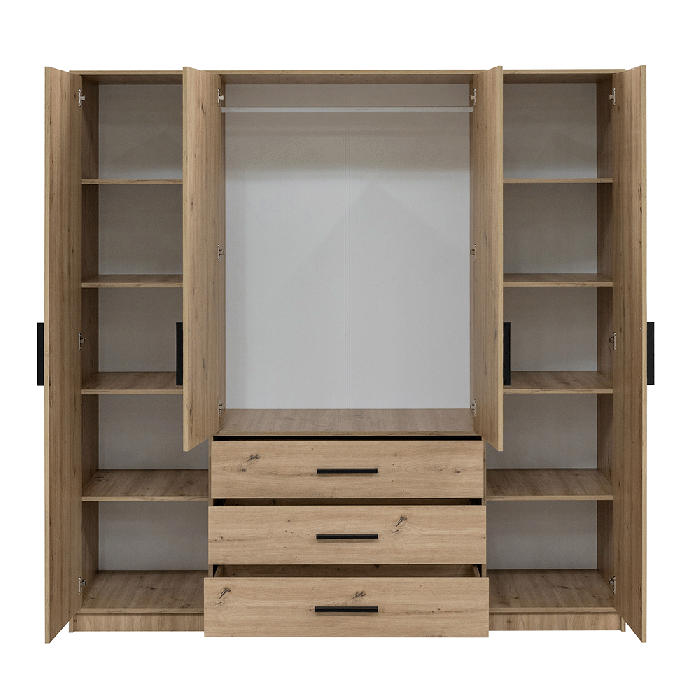 Wardrobe KOS D4 Oak Artisan + M - 1