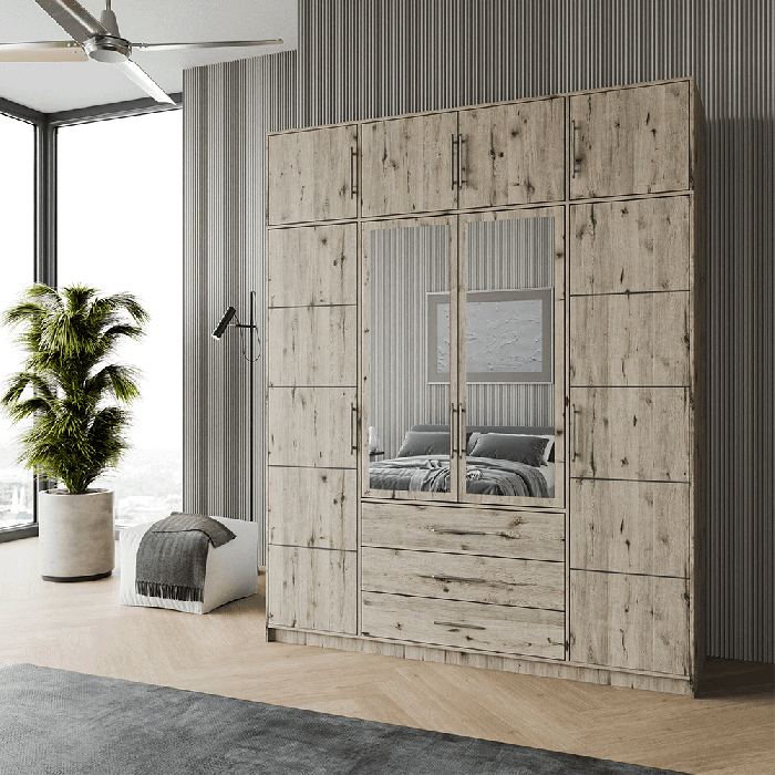 Wardrobe BALI D4 Oak Wellington - 9