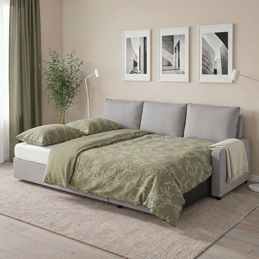 corner sofa bed Lynda grey - 2