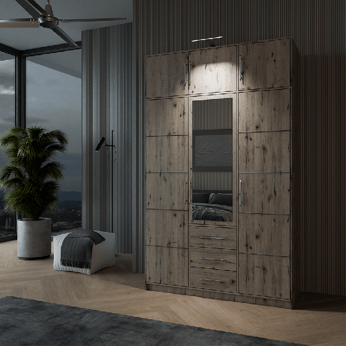 Wardrobe BALI D3 Oak Wellington - 7