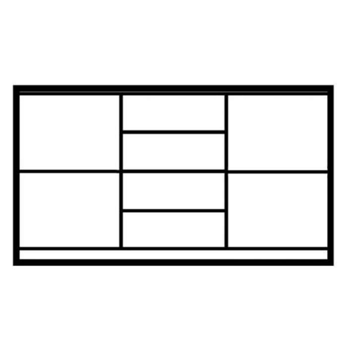 Sideboard GENEWA 2 Graphite - 1