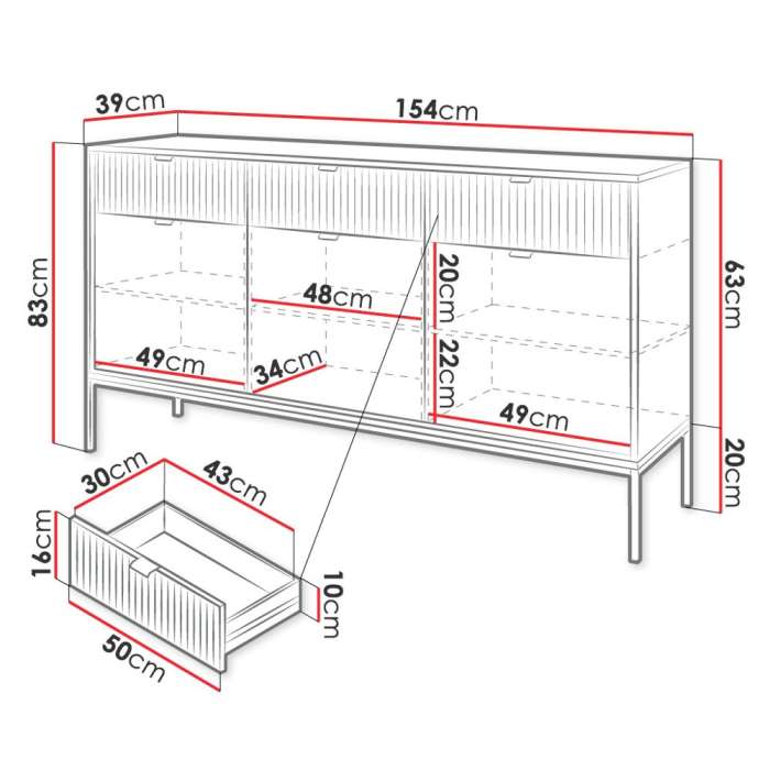 Sideboard NIVA KSZ154 - 1