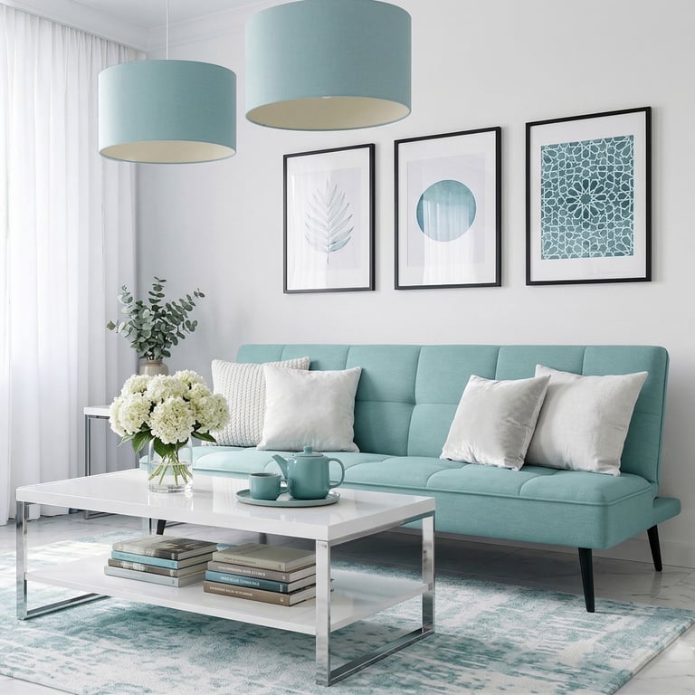 The RONNIE sofa bed in green.