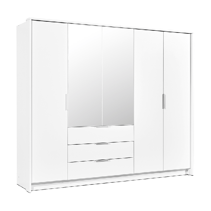 Wardrobe TOGO 255 White + Mirro - 1