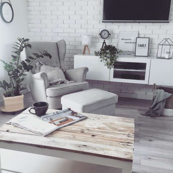 Small Wooden Square Flower Pot - 9