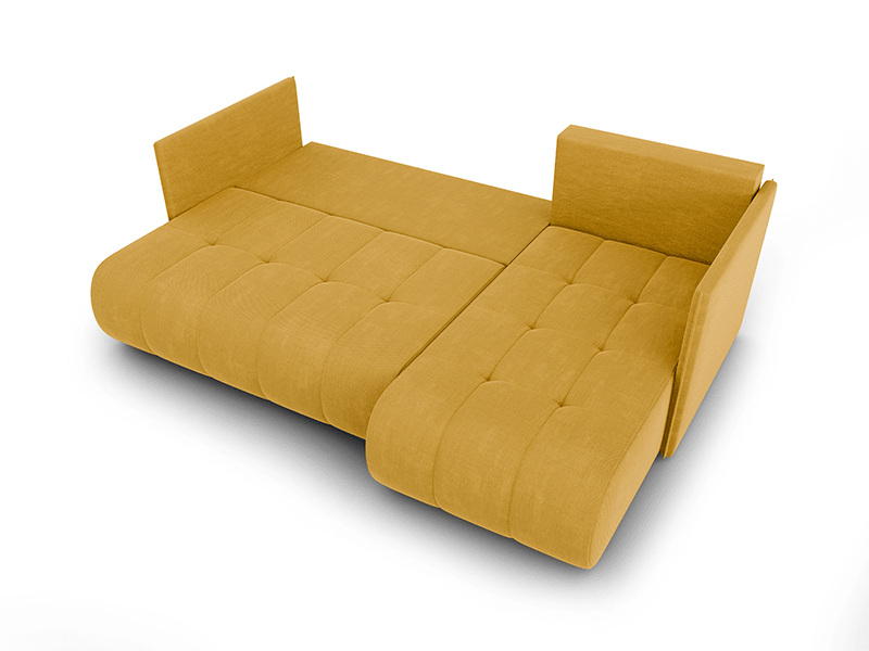 DAKO corner sofa bed NESSA reversible chaise lounge, storage, 9 colours - Picture 24 of 47