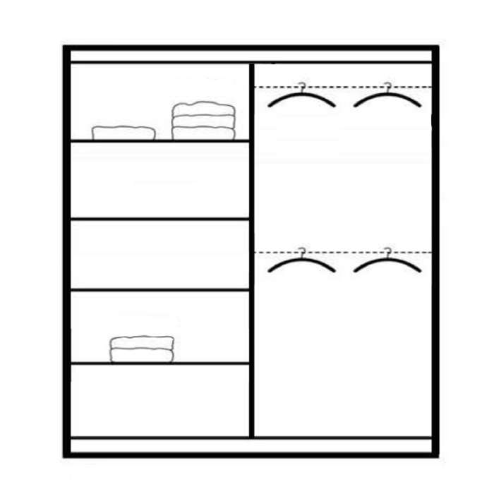 Sliding Door Wardrobe SANTIAGO - 3