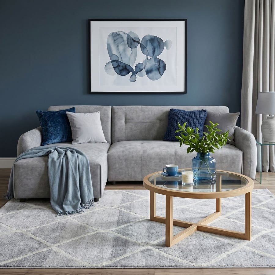 Corner Sofa Bed Brooke Grey new - 2