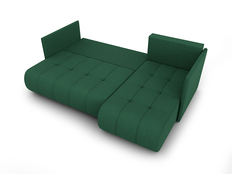 DAKO corner sofa bed NESSA reversible chaise lounge, storage, 9 colours - Picture 34 of 47