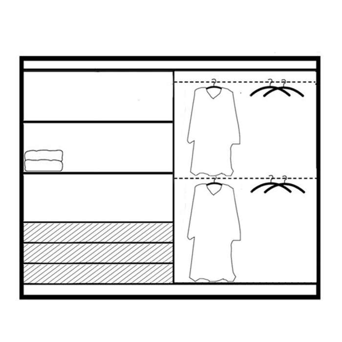 Wardrobe PEKIN D4 Oak Wotan - 5