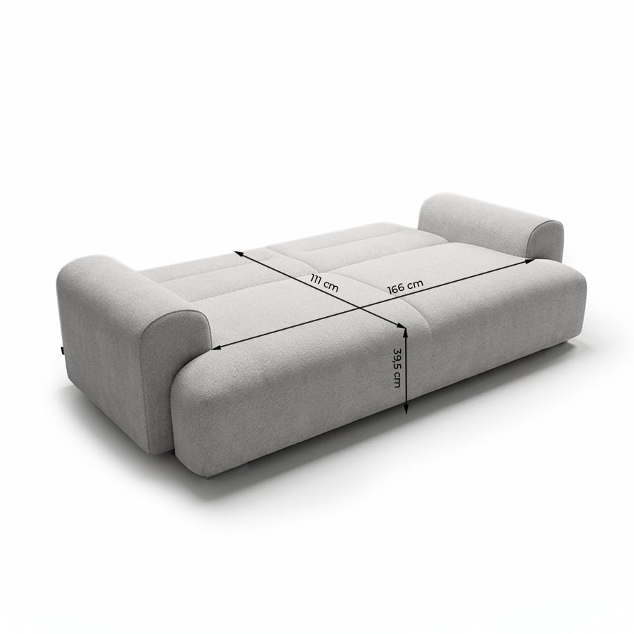 Sofa bed Camila Light Grey new - 6